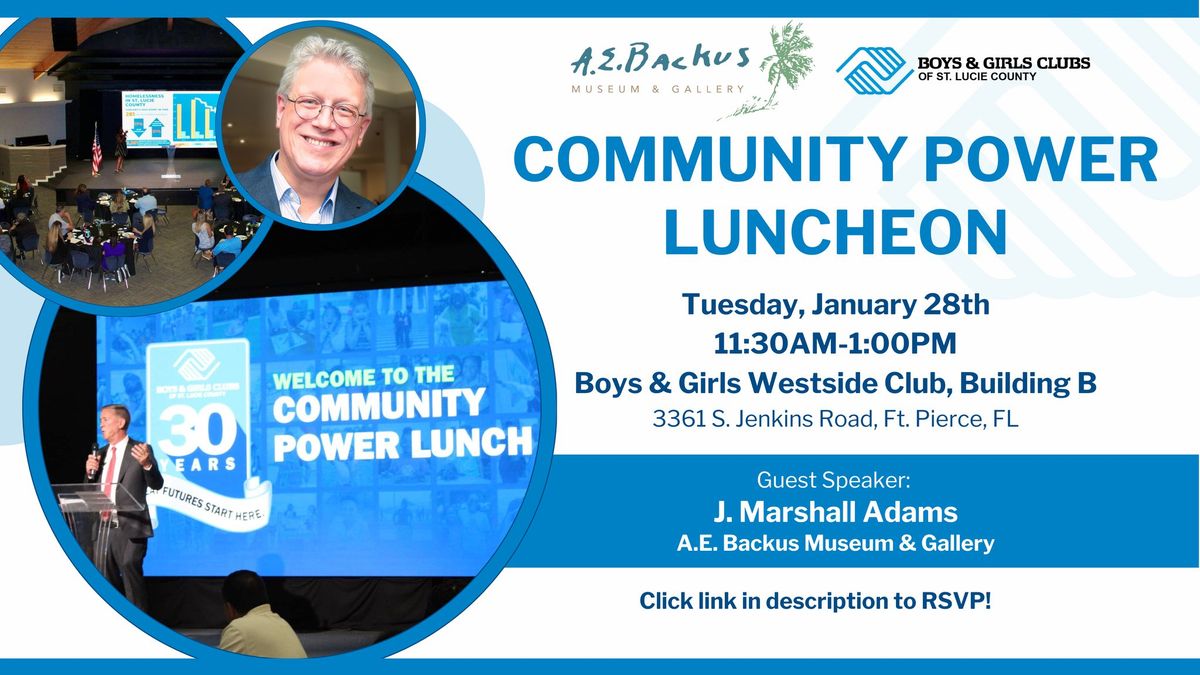 January Community Power Luncheon