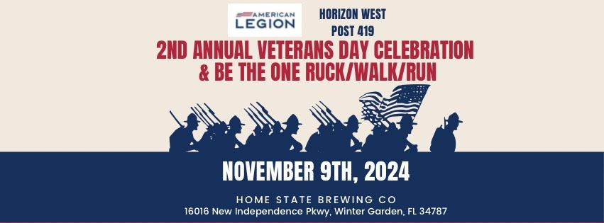 2nd Annual Veterans Day Celebration & Be The One Ruck Walk\/Run