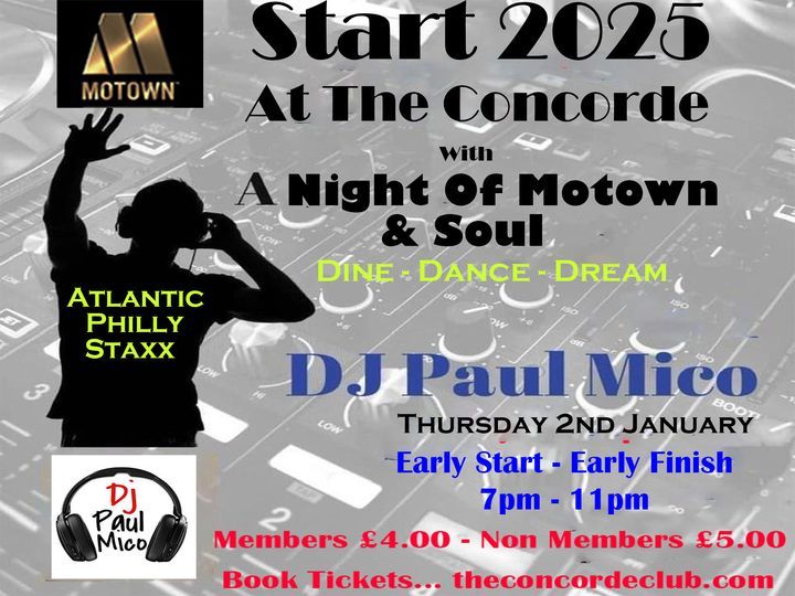 Start 2025 with a Motown & Soul Night 