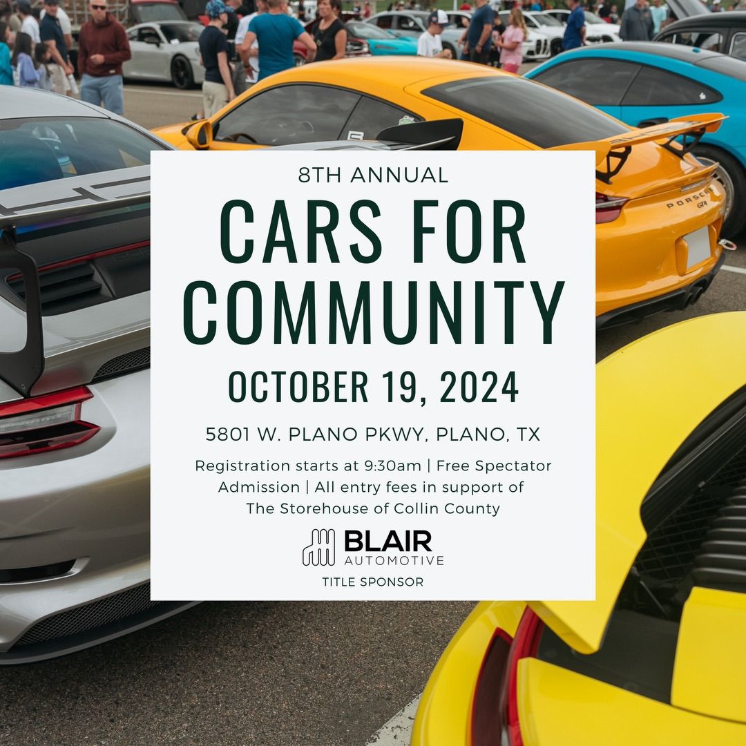 8th Annual Cars for Community Charity Car Show at St. Andrew Sponsored by Blair Automotive