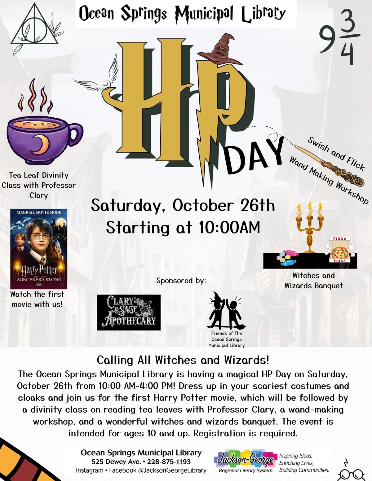 Calling All Witches and Wizards! \u2013 Harry Potter Day