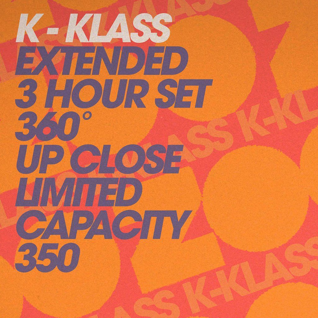 K-KLASS - ZOO Extended up close 350 cap venue