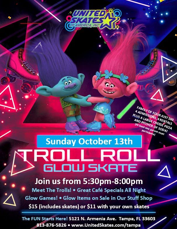 Troll Roll Glow Skate