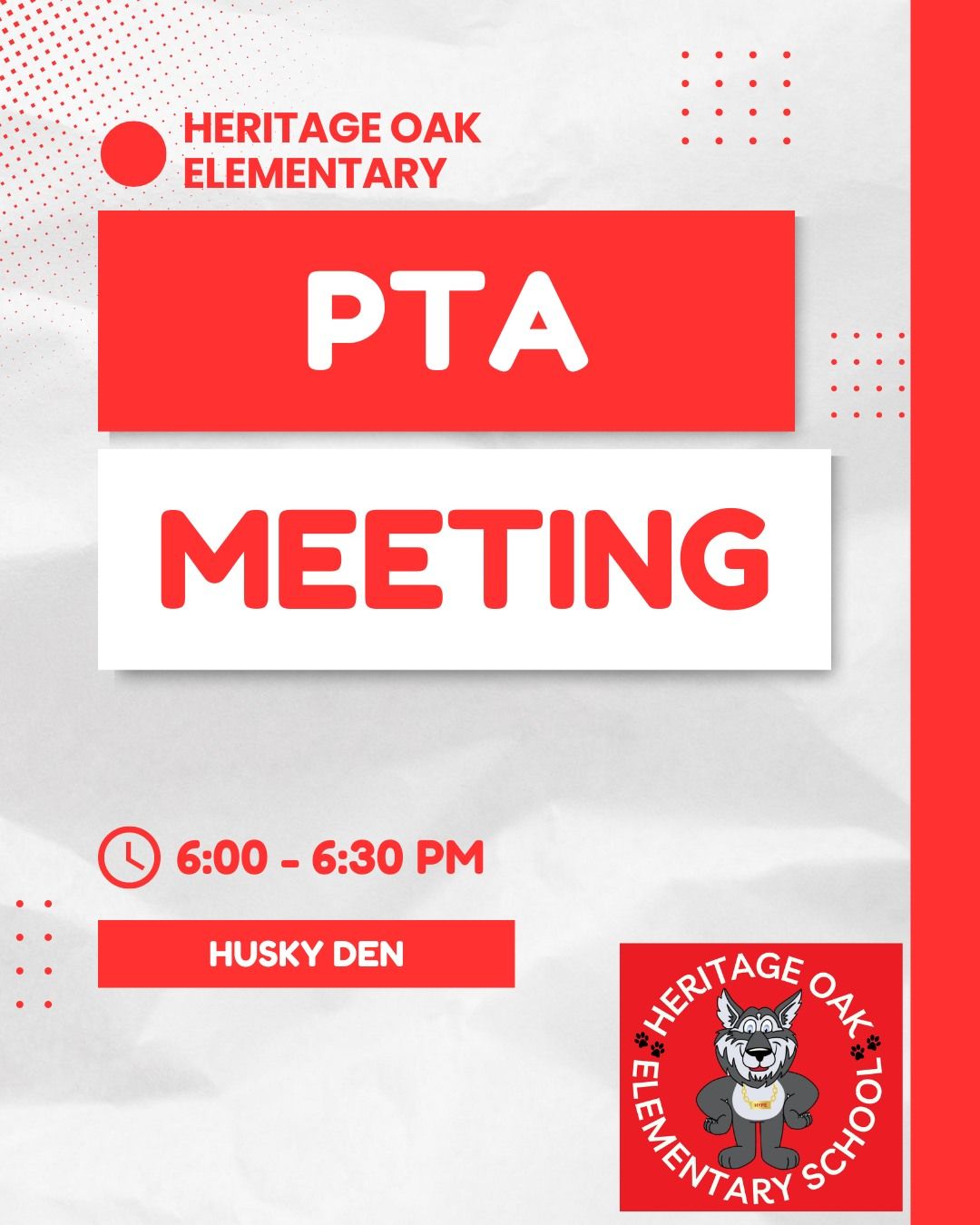 October PTA Meeting