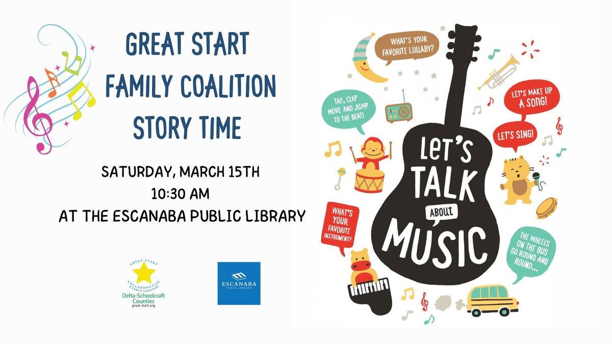 Great Start Storytime: Let's Talk, Read & Sing About Music!