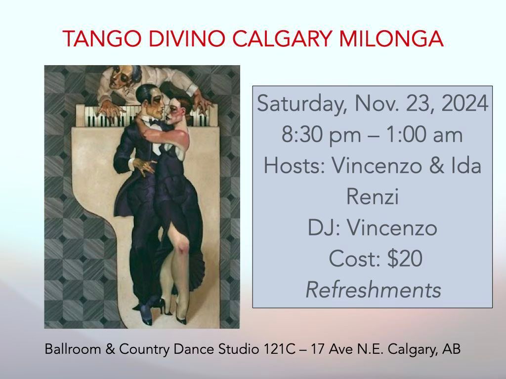 Tango Divino Calgary Milonga