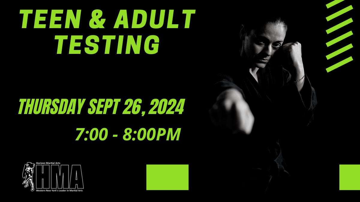 Teen & Adult Testing