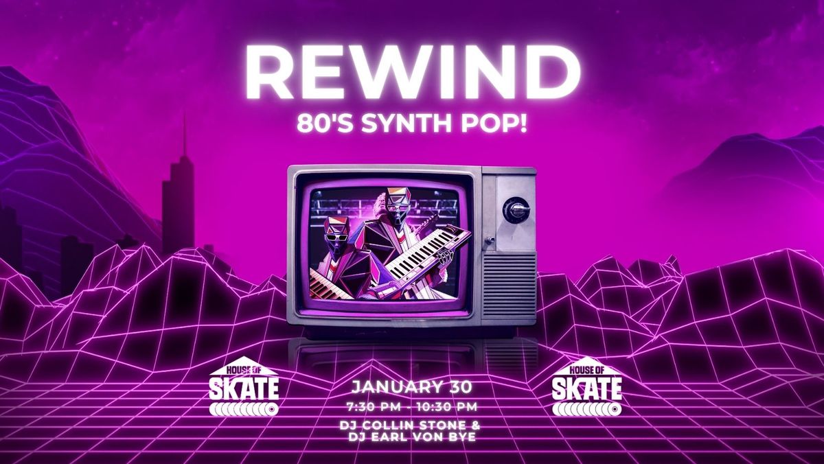 80's Synth Pop Night - Rewind back to the 80's