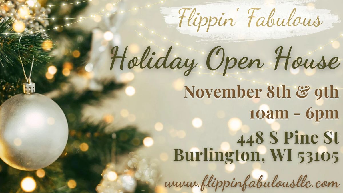 Holiday Open House At Flippin' Fabulous in Burlington, WI