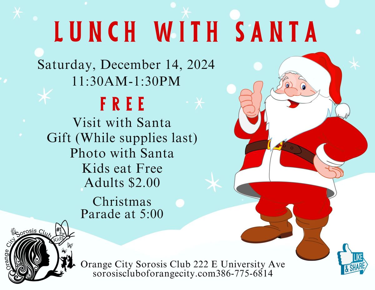 Lunch with Santa - Sat Dec 14th