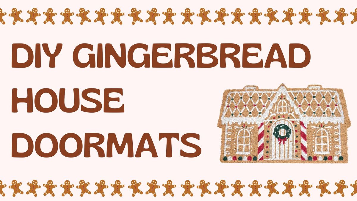 DIY Gingerbread House Doormats