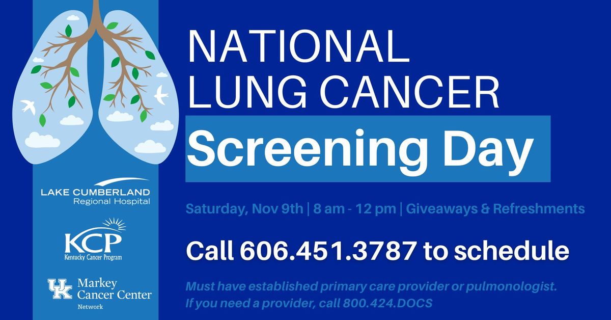 National Lung Cancer Screening Day at Lake Cumberland Regional Hospital