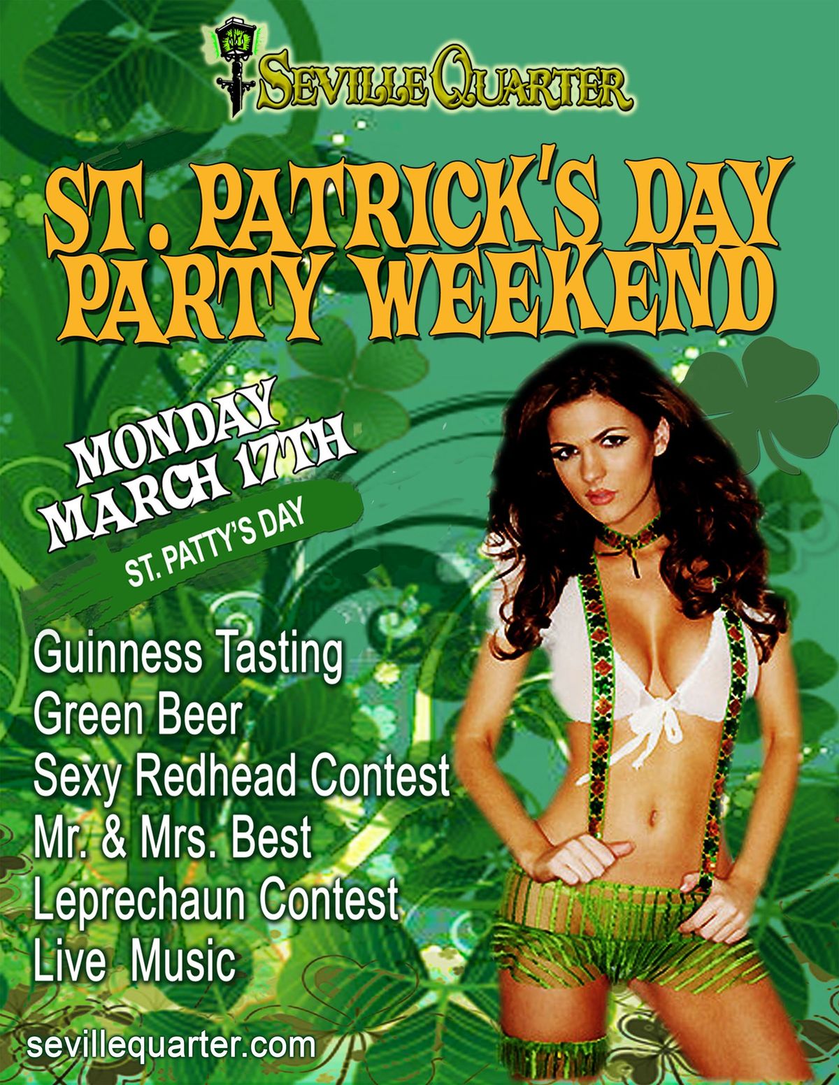 Seville Quarter\u2019s St. Patrick\u2019s Celebration Weekend