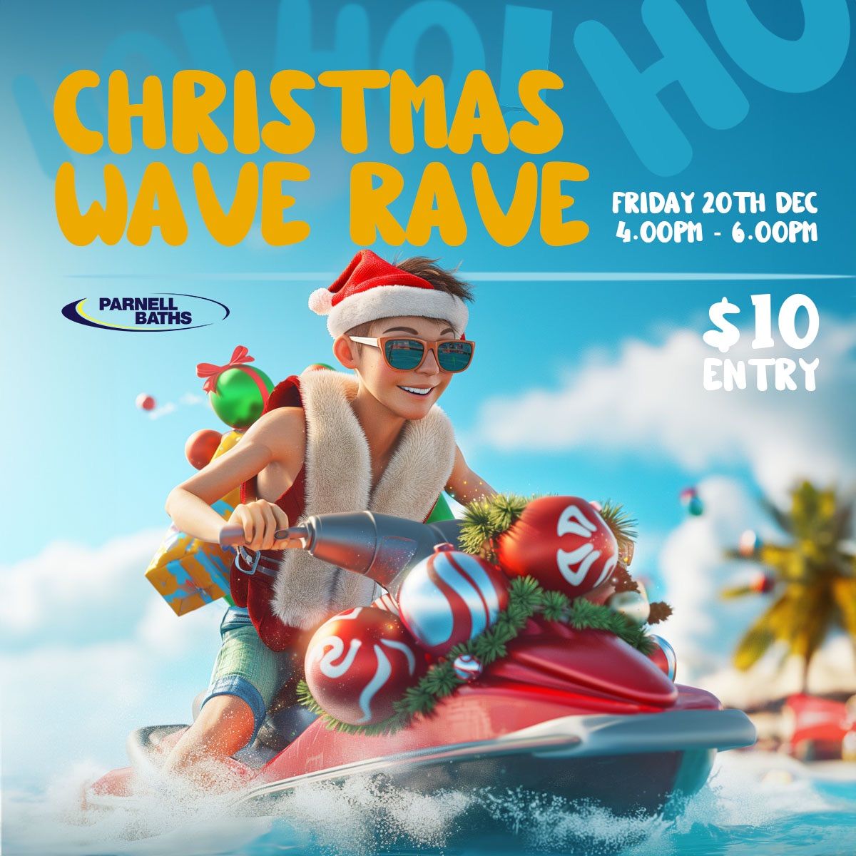 Christmas WAVE RAVE at Parnell Baths