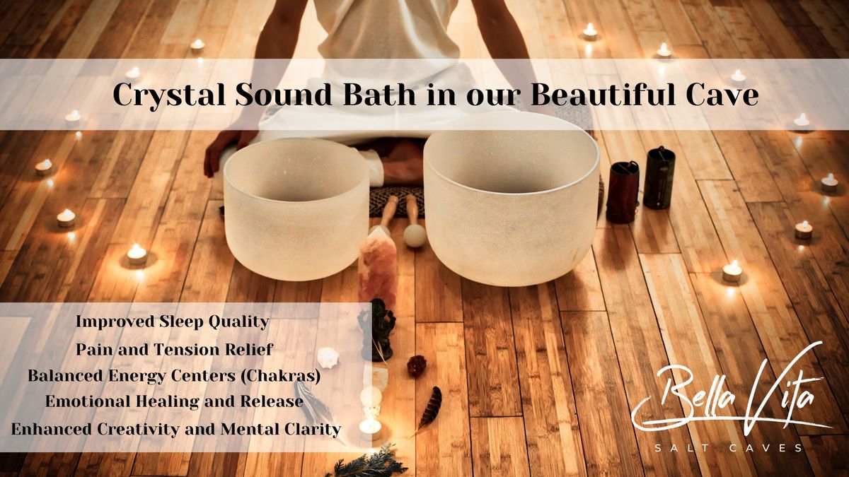 Crystal Sound Bath in our Salt Cave