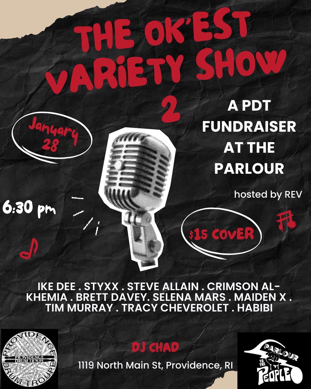 The Okay'est Variety Show 2 : A PDT Fundraiser 