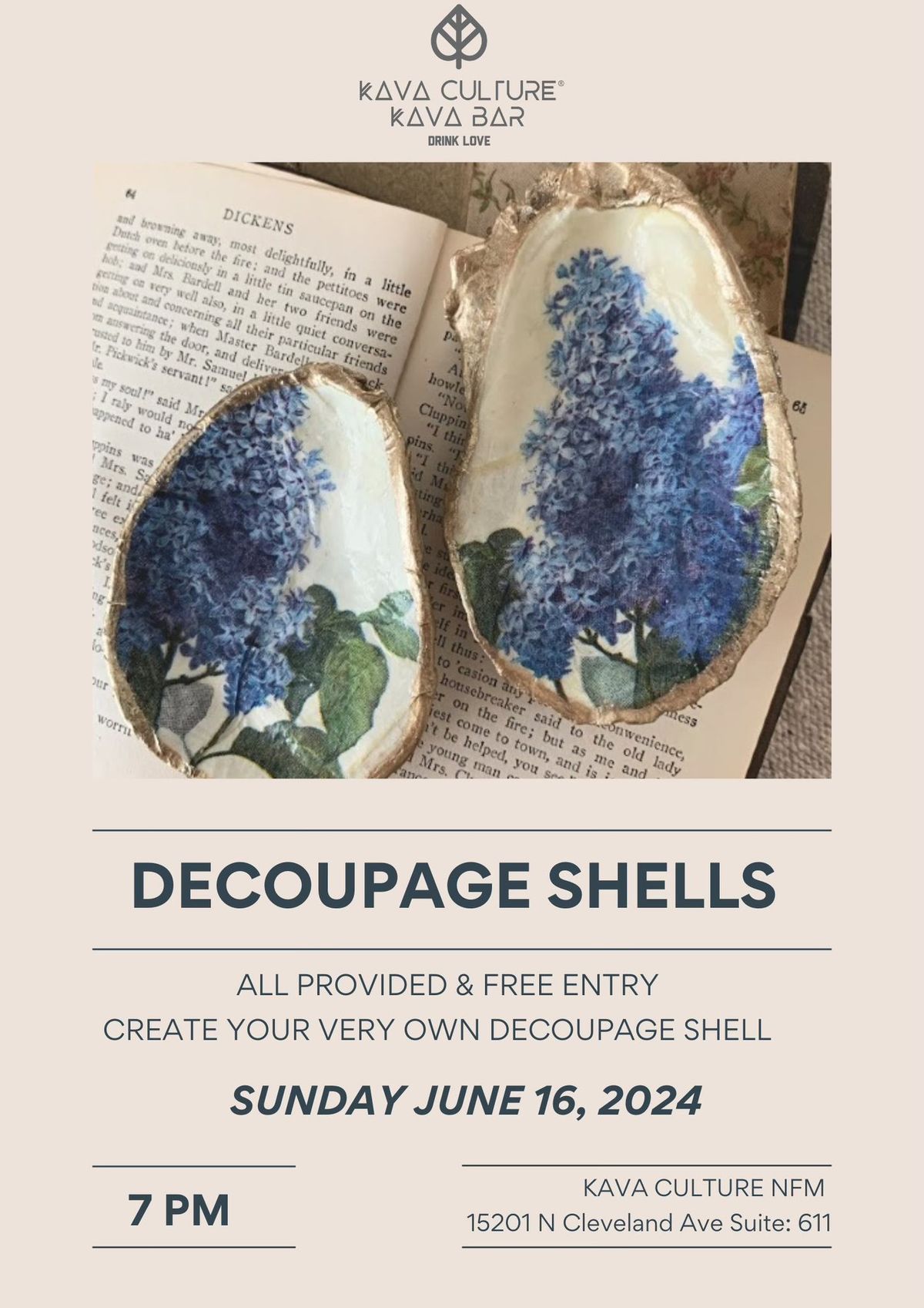 Decoupage Shells 