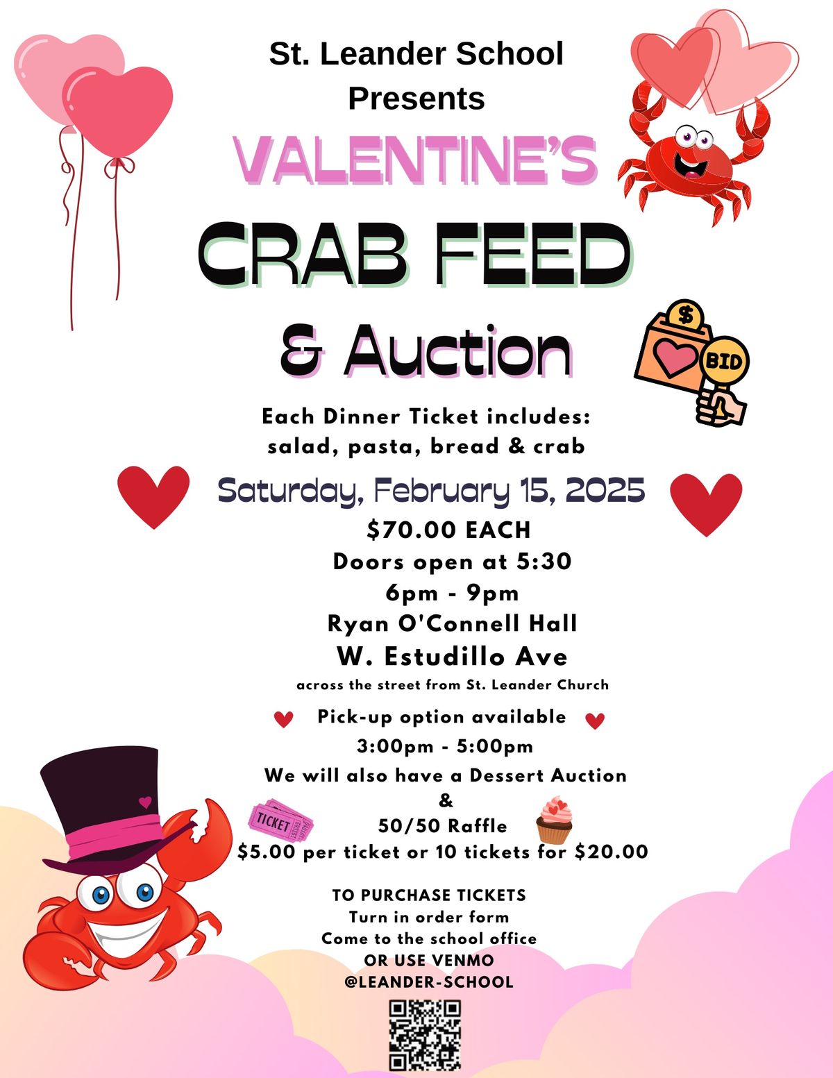 St. Leander School Valentine's Crab Feed 2025