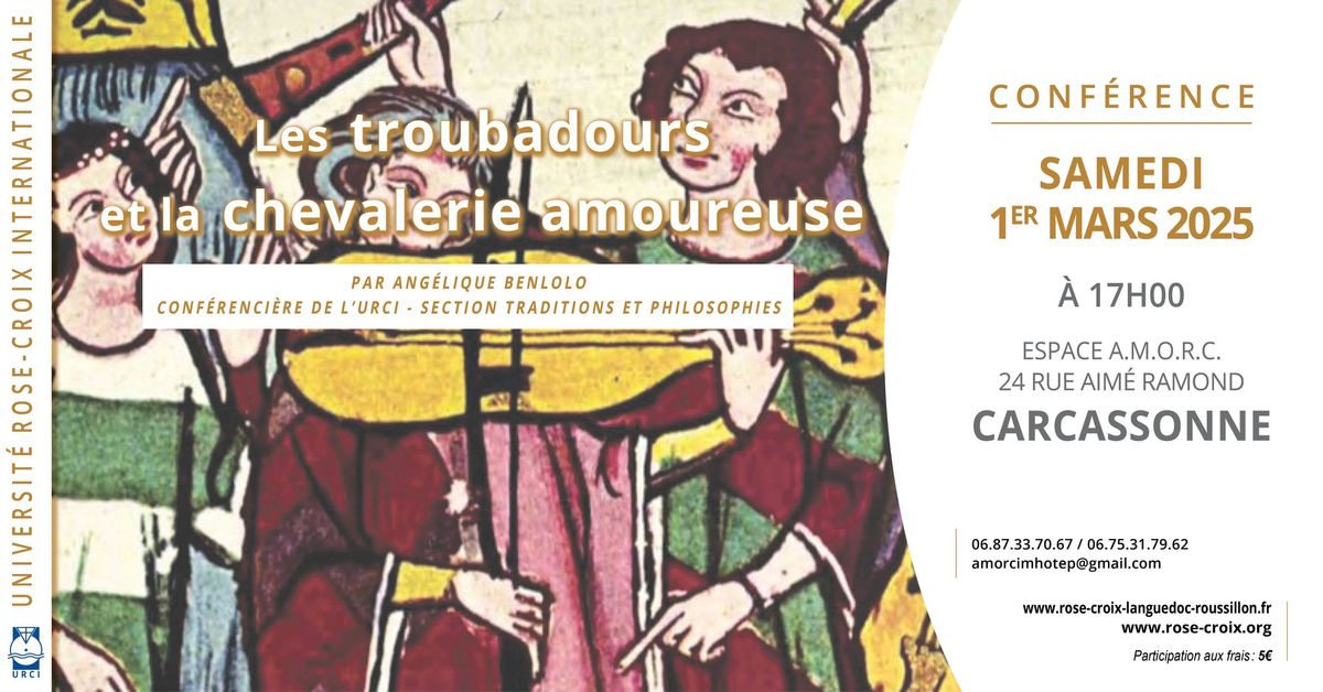 Conf\u00e9rence | Les troubadours et la chevalerie amoureuse