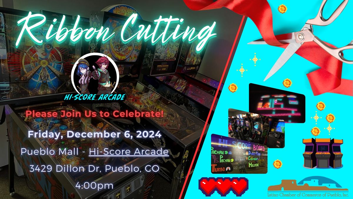 Hi-Score Arcade Ribbon Cutting