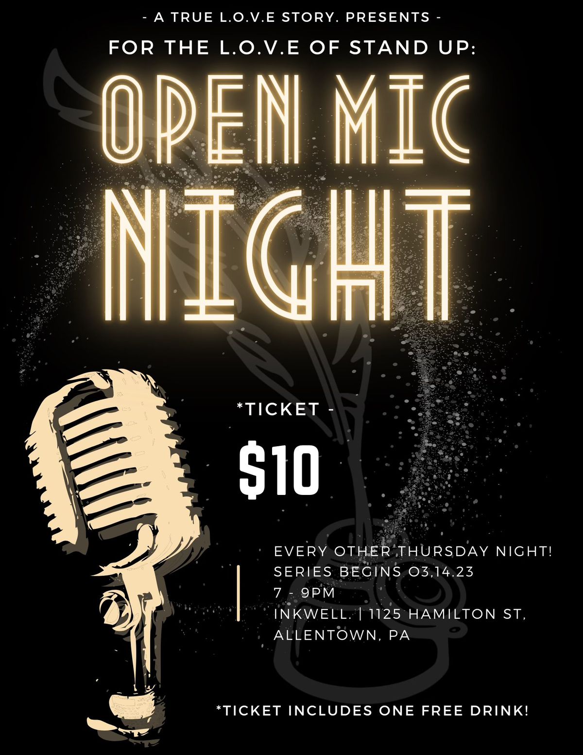 For the l.o.v.e of Stand Up. - Open Mic Night - 2024
