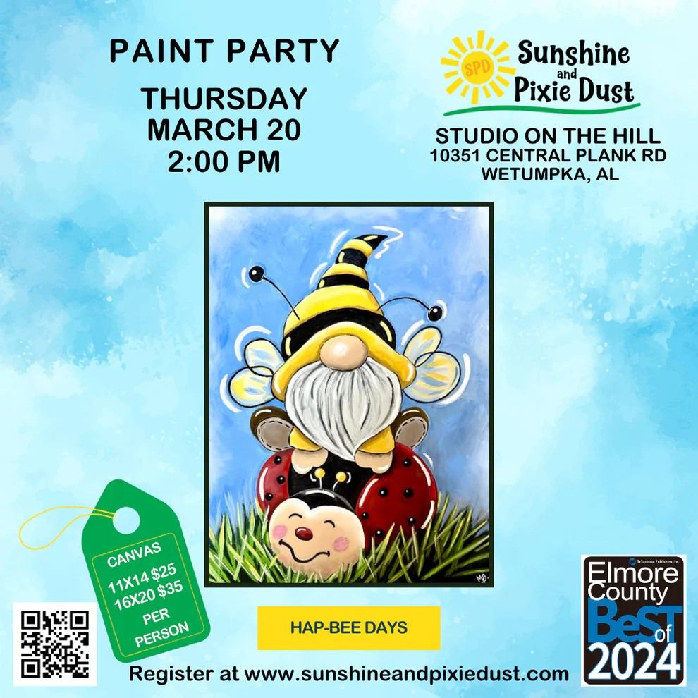 Paint Party - "Hap-Bee Days"