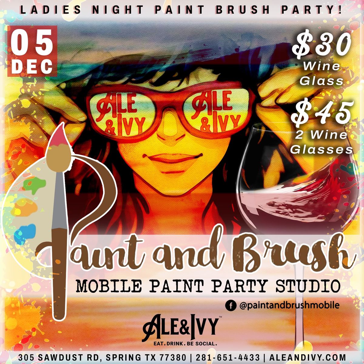 Paint & Sip Party - Wine Glass Edition \ud83c\udf77\ud83c\udfa8