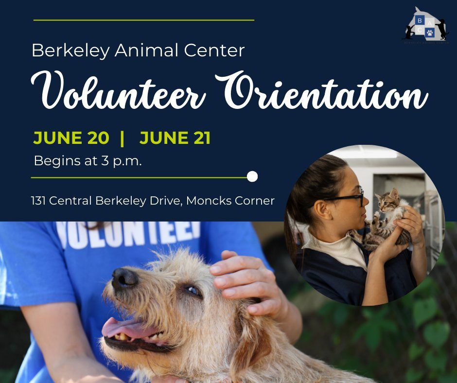 Berkeley Animal Center Volunteer Orientation