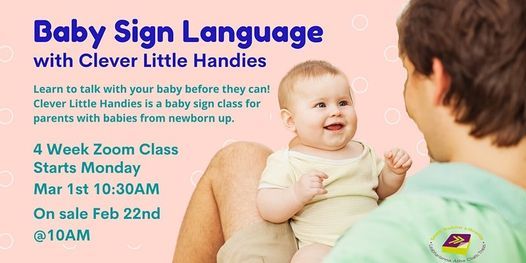 Baby Sign Language with Clever Little Handies via Zoom