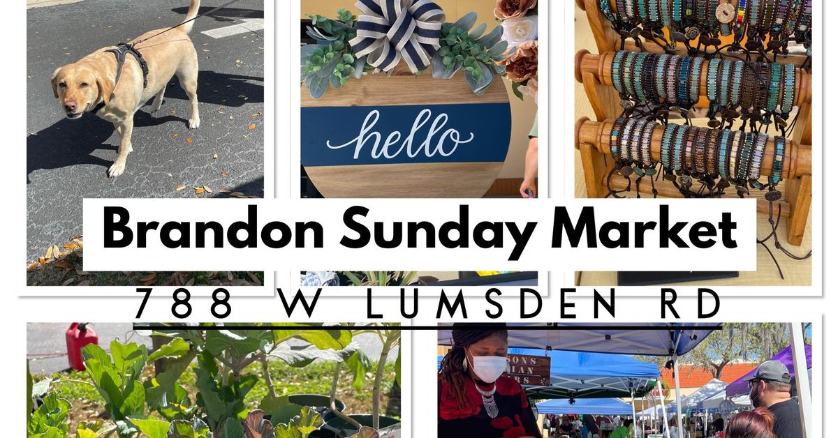 Brandon Sunday Market--7th Market Season!
