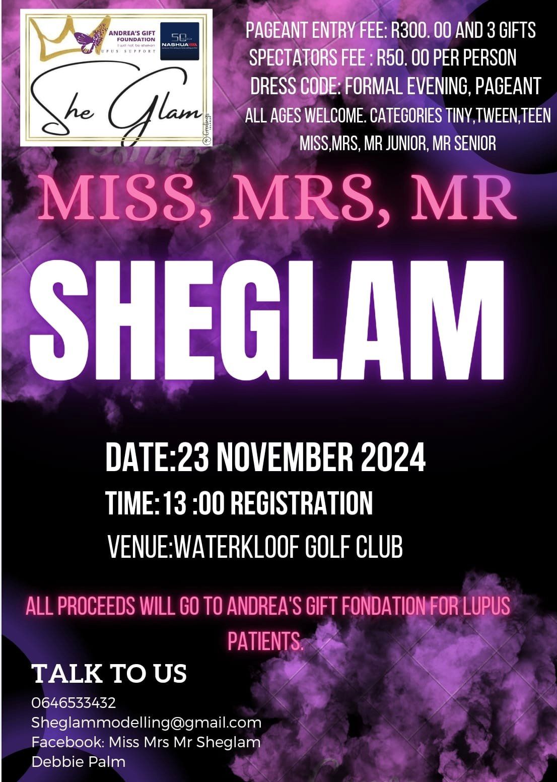 Miss, Mrs, Mr Sheglam 2024 