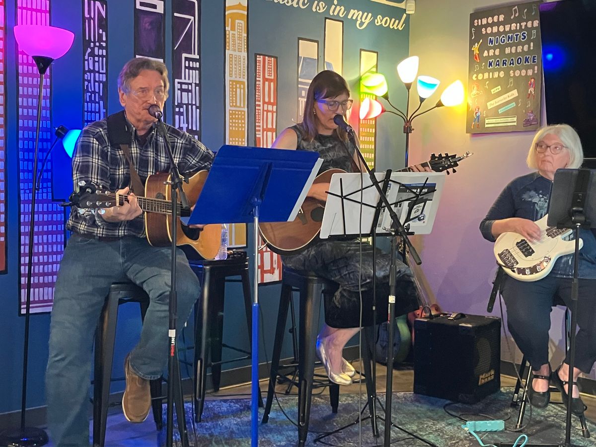 SWB Folk (Susan Hilderbrand, Walter Spinks, Brenda Kerr) at the Copper Branch