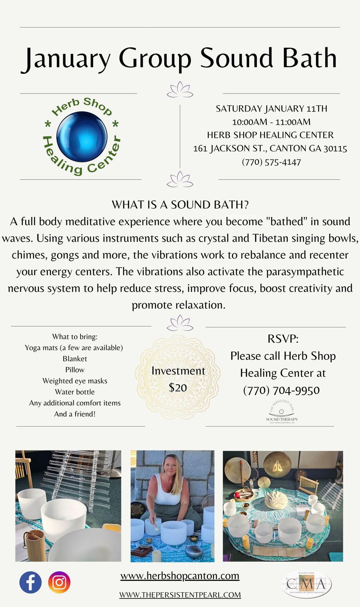 New Year Group Sound Bath 