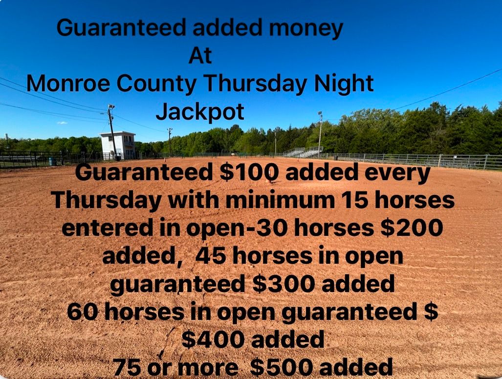 Barrel Jackpot - Monroe county arena 