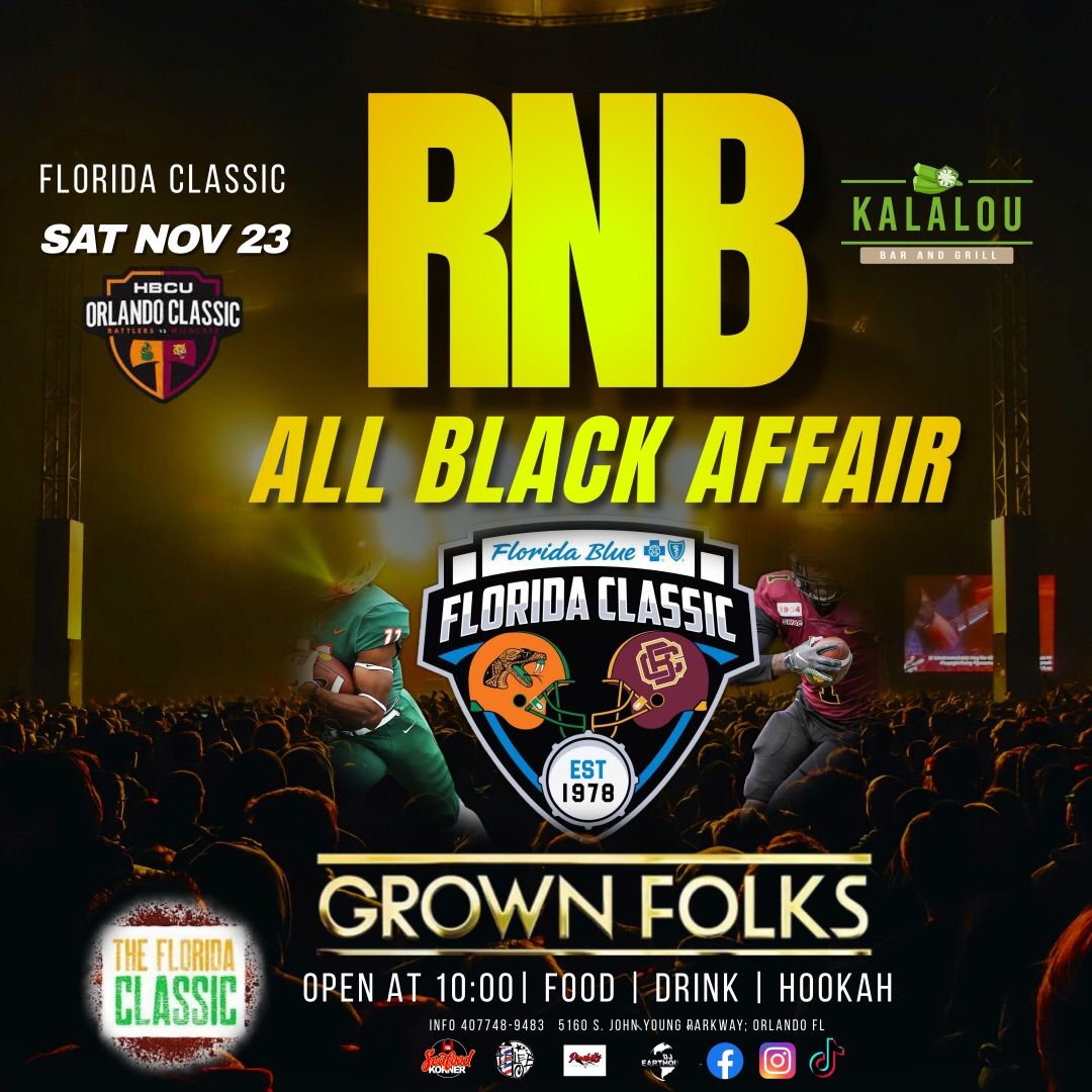 NOVEMBER 23RD ALL BLACK AFFAIR GROWN FOLKS CROWD!