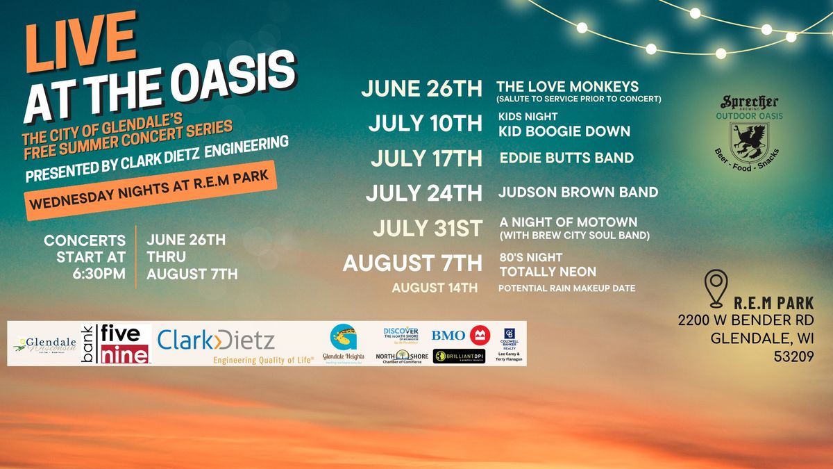 City of Glendale's Live @ The Oasis Free Concert Series 