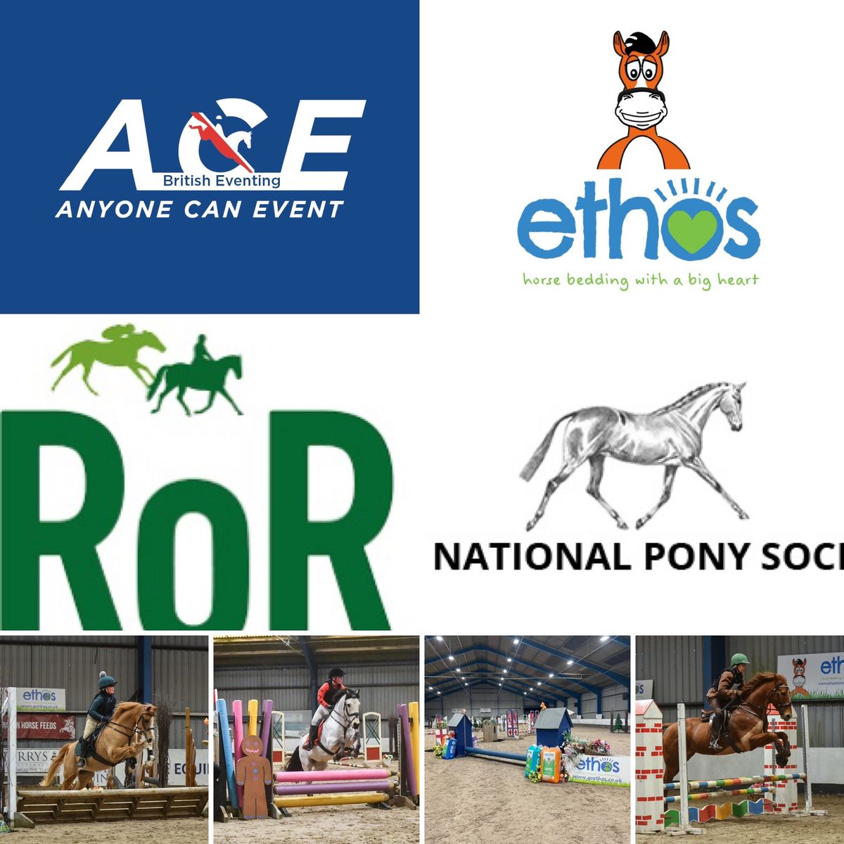 ETHOS BEDDDING INDOOR ARENA EVENTING SERIES 2024\/25 INC BRITISH EVENTING ACE & NPS QUALIFIERS 