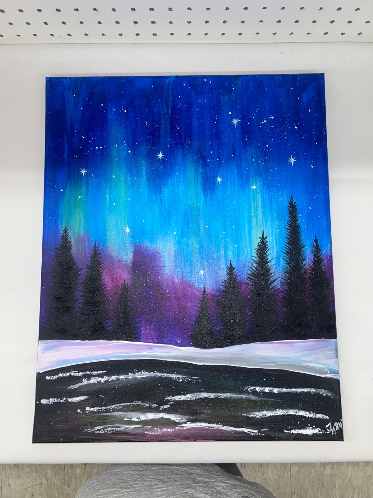 Northern Lights Paint Class