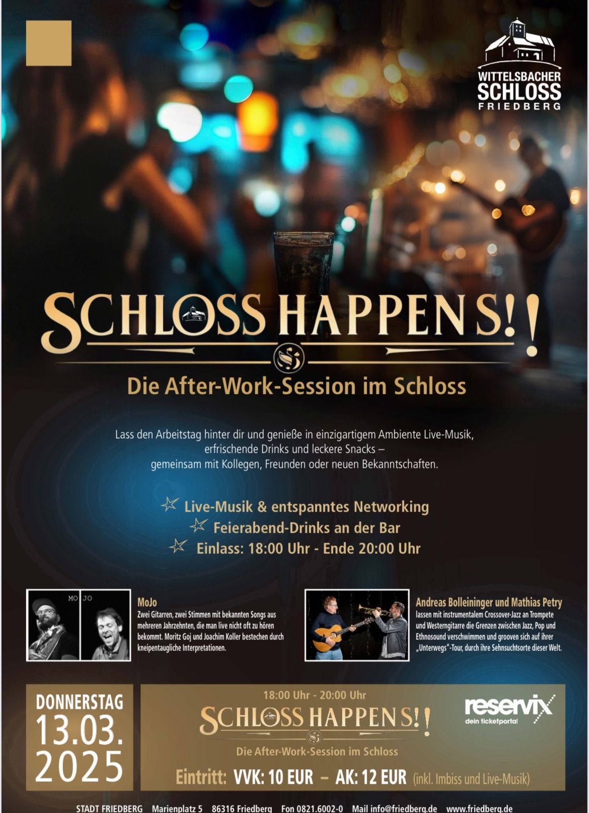 SCHLOSS HAPPENS! Afterwork im Schloss 