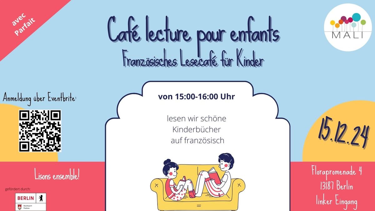 Caf\u00e9 lecture pour enfants - Franz\u00f6sisches Lesecaf\u00e9 f\u00fcr Kinder