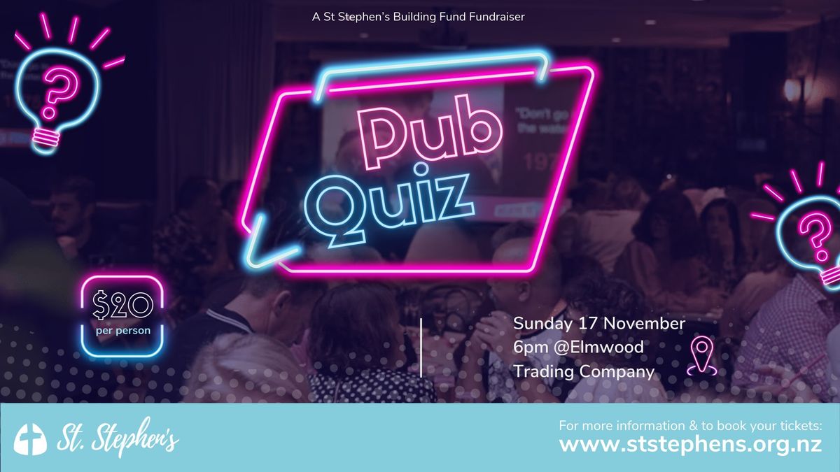 Pub Quiz - Building Fundraiser