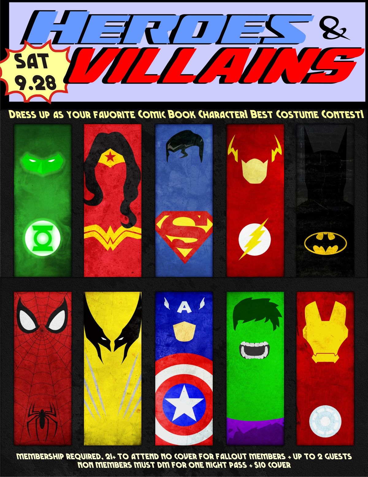 Heroes & Villains Night