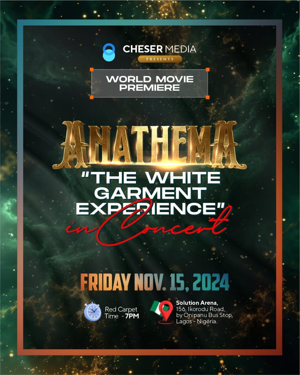 ANATHEMA: The White Garment Experience Concert 2.0 & Movie Premiere. 