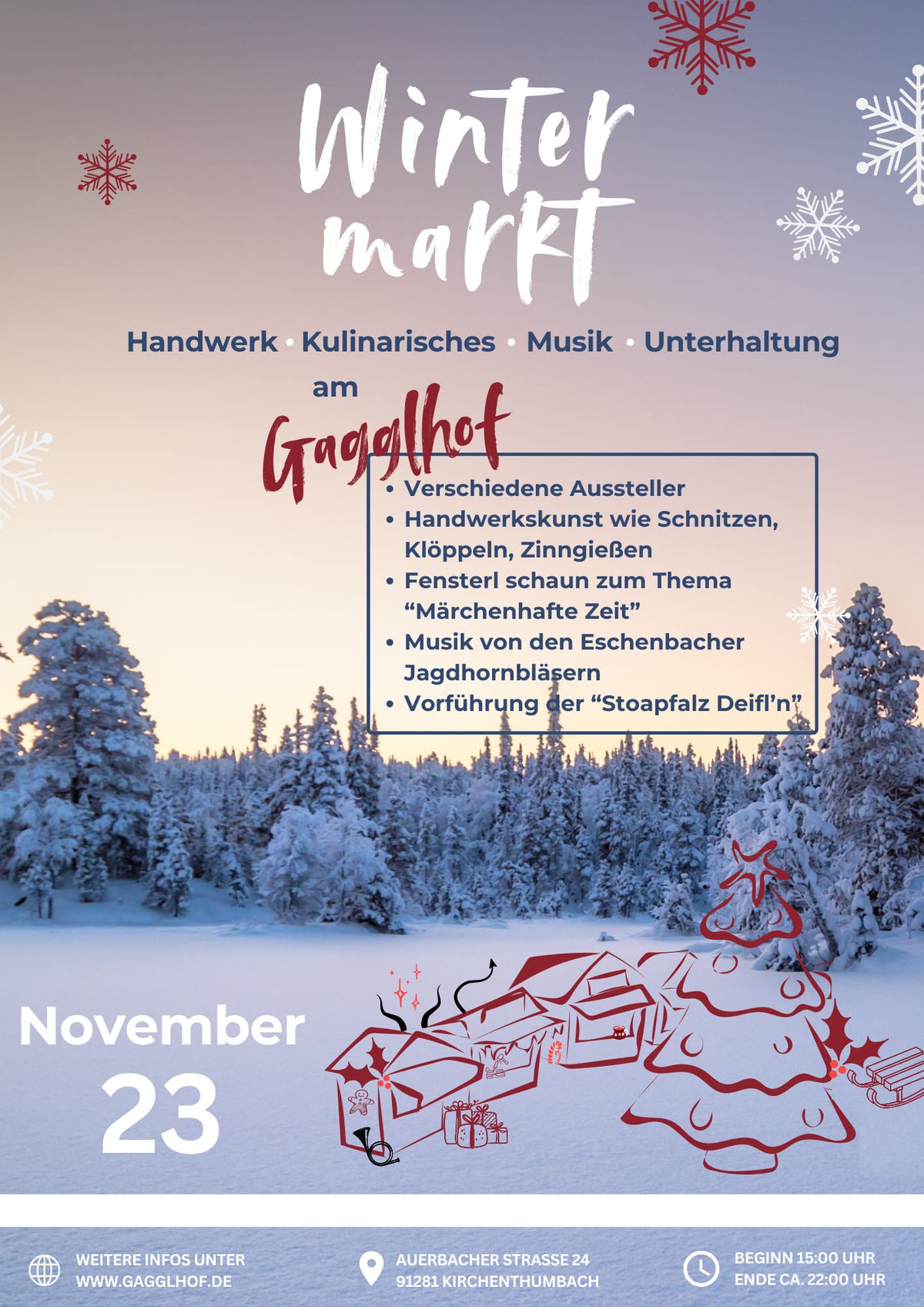 Wintermarkt am Gagglhof