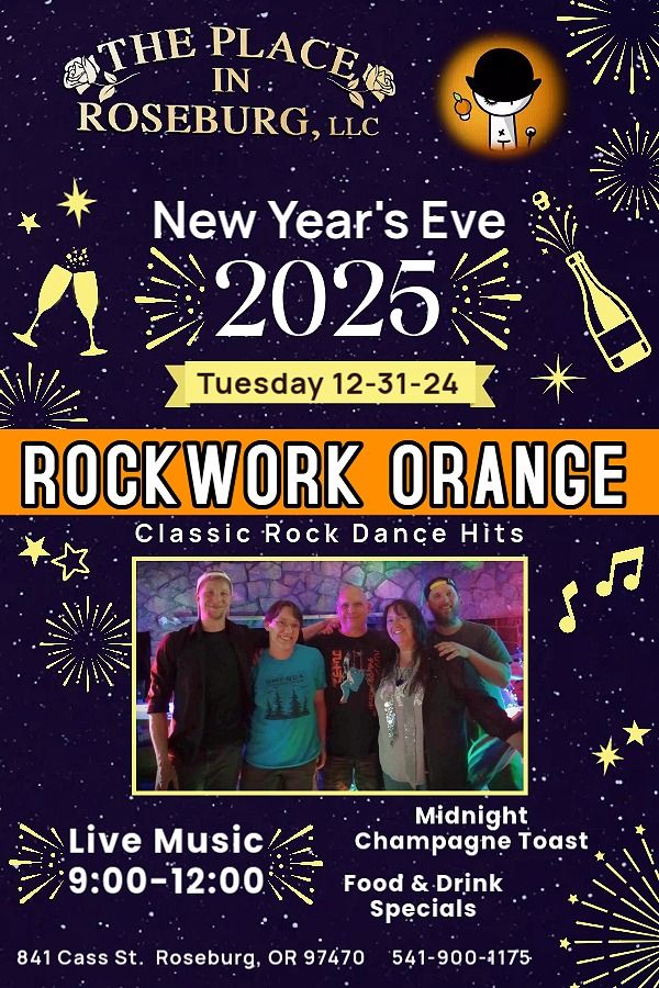 NYE 2025 - Rockwork Orange @ The Place