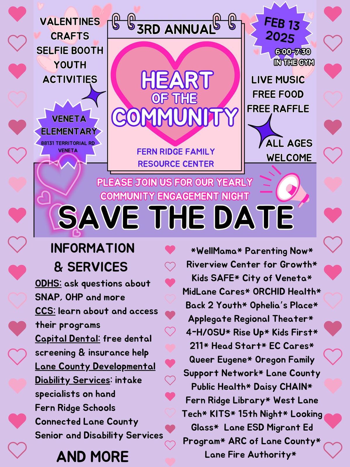 Heart of the Community: Free Valentine\u2019s Event in Veneta