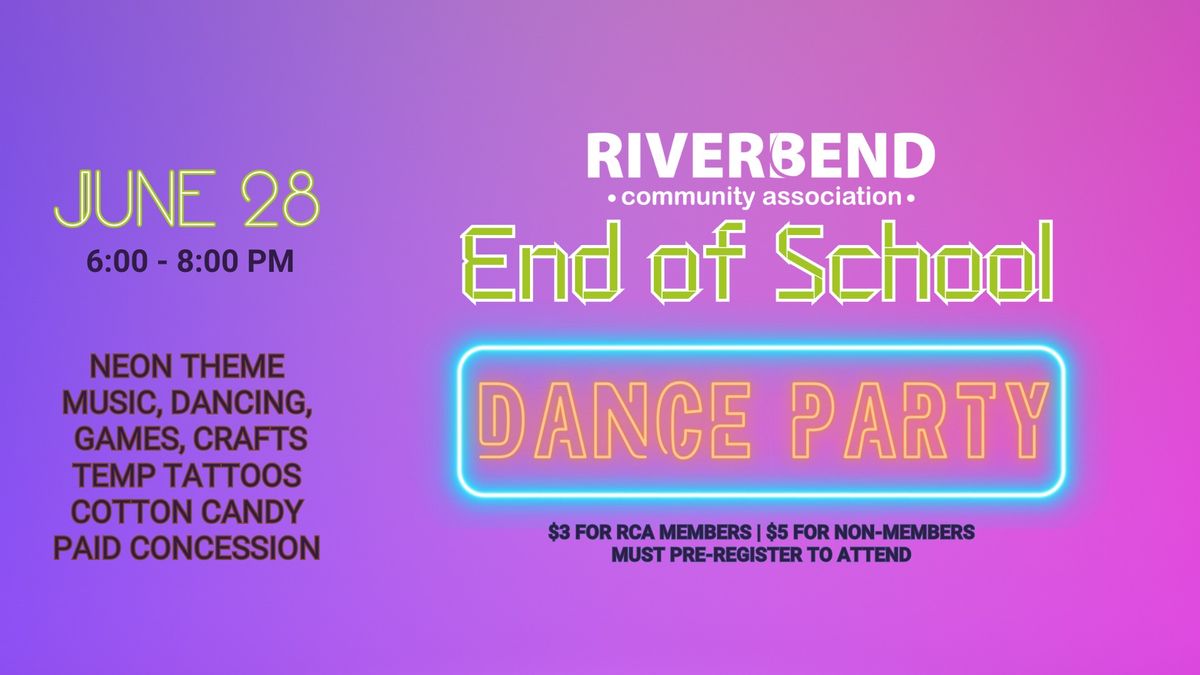 Neon themed End of School Dance Party!