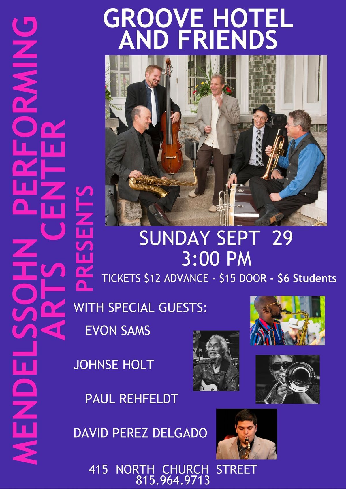 Mendelssohn Performing Arts Center Sunday Jazz