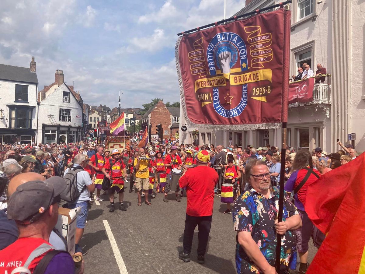 The NEVFL group at the 138th Durham Miners Gala 