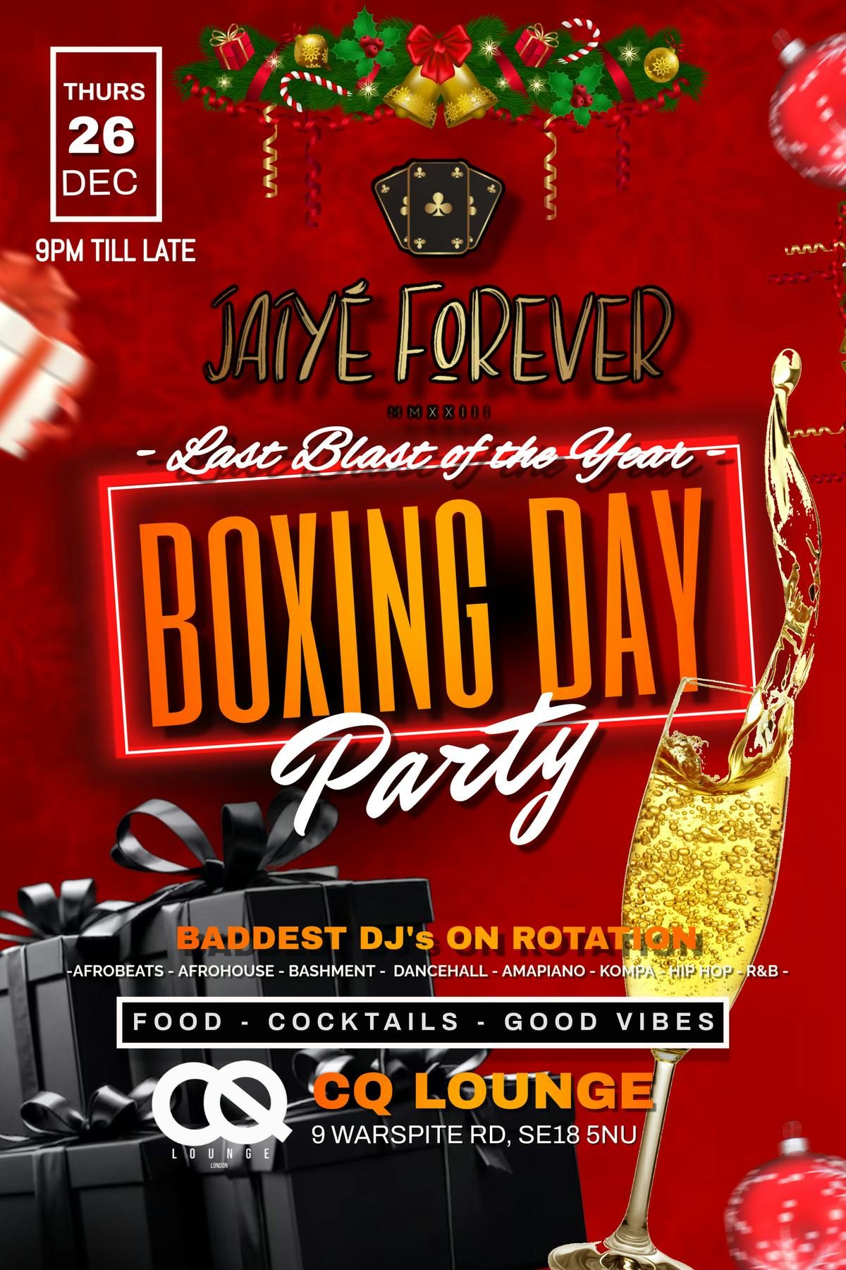 JAIYE FOREVER : BOXING DAY 